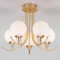 потолочная люстра eurosvet moon 70101/5 золото в Нижневартовске
