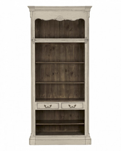 шкаф книжный открытый поместье с состариванием с узором в Нижневартовске