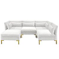 диван zara sectional угловой белый в Нижневартовске