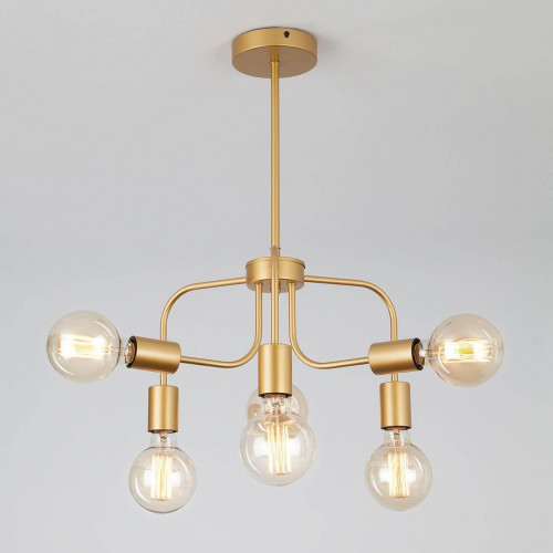 подвесная люстра eurosvet avion 70058/6 золото в Нижневартовске