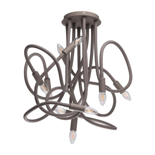 подвесная люстра de markt зиген 646011809 серая в Нижневартовске