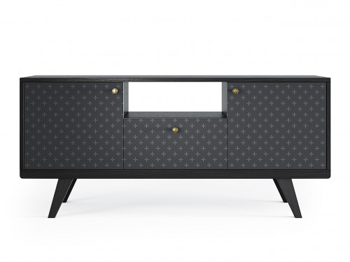 тумба под тв thimon черный дуб с принтом в Нижневартовске