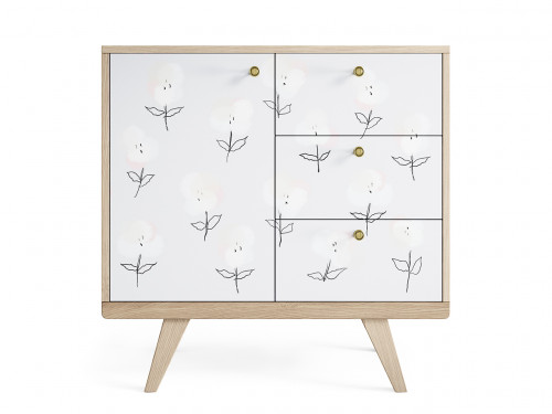 мини-комод thimon осветлённый дуб принт №064 в Нижневартовске