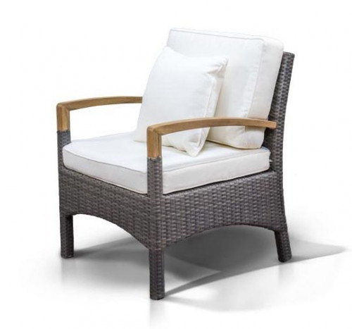 верона кресло серо - коричневое в Нижневартовске