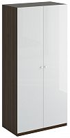 шкаф uno с 5 полками коричневый с белым в Нижневартовске