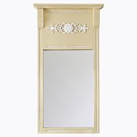 зеркало настенное прямоугольное в высокой бежевой раме принтемпс в Нижневартовске