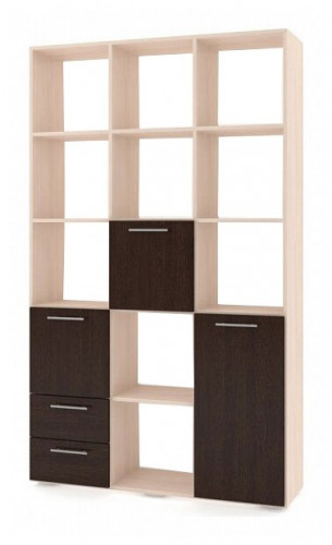 стеллаж баронс бриз ст.083.1204-01 10 полок, 2 ящика, материал: лдсп в Нижневартовске