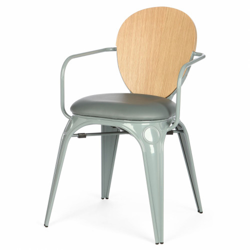 стул louix с подушкой серый в Нижневартовске