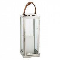подсвечник-фонарь серебряный с ручкой georgian l от eichholtz, 41 см в Нижневартовске