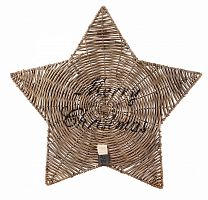 подставка под тарелку счастливого рождества ротанговая riviera maison r в Нижневартовске