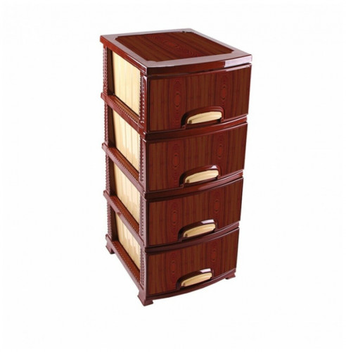 комод росспласт декор красное дерево 4 яруса рп-421 в Нижневартовске