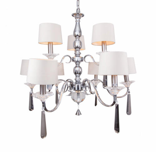 люстра nickel and black crystal хром в Нижневартовске