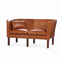 диван mogensen прямой коричневый в Нижневартовске