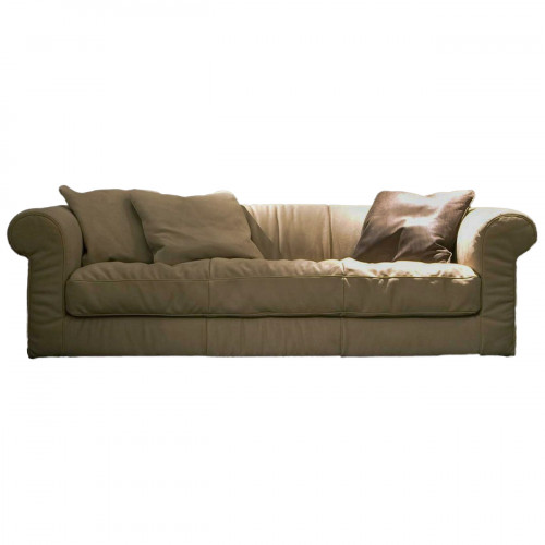 диван alfred трехместный велюр прямой коричневый в Нижневартовске