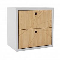 прикроватная тумба лория дуб и белый в Нижневартовске