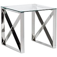 стол журнальный vara 55*55*55 см хром в Нижневартовске