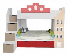 кровать детская двухъярусная с 2 ящиками правая амстердам в Нижневартовске
