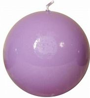 свеча-шар сиреневая, 10 см в Нижневартовске
