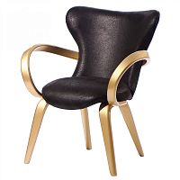 стул apriori s черный с золотыми ножками в Нижневартовске