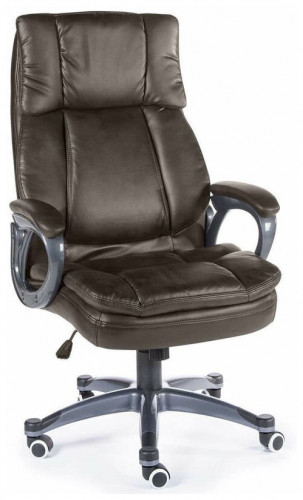 кресло для руководителя norden chairs мэдисон, обивка: искусственная кожа, цвет: экокожа темно-коричневая в Нижневартовске