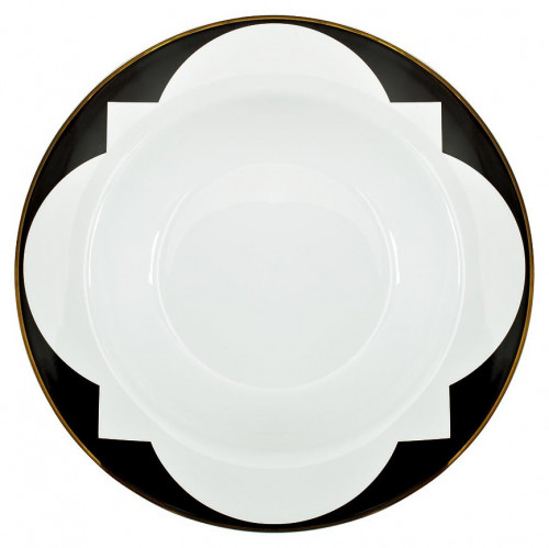 тарелка суповая 21 см черно-белая в Нижневартовске