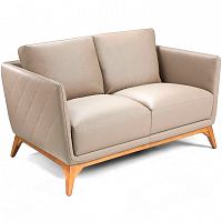 диван nobleza piel двухместный прямой бежевый от angel cerda в Нижневартовске