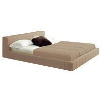 кровать двуспальная 180х200 бежевая squaring basso в Нижневартовске