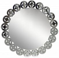 зеркало большое круглое с фигурной стеклянной рамой в Нижневартовске