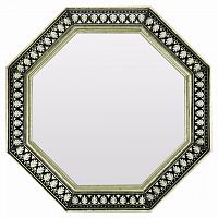 зеркало восьмиугольное черное с белым принтом legacy of ornaments в Нижневартовске