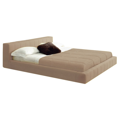 кровать двуспальная 180х200 бежевая squaring basso в Нижневартовске