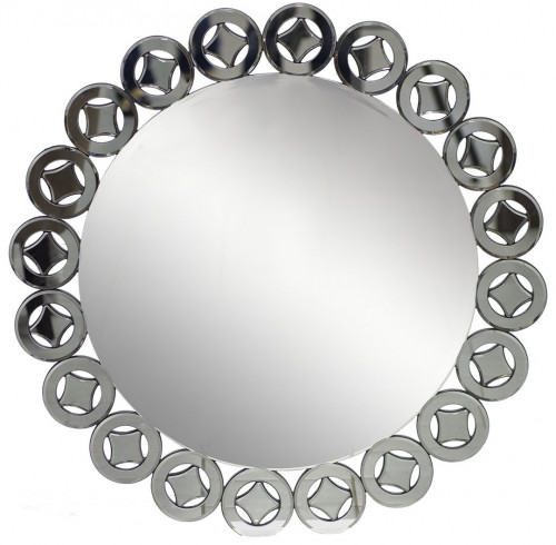 зеркало большое круглое с фигурной стеклянной рамой в Нижневартовске