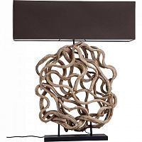 лампа настольная roots коричневая в Нижневартовске