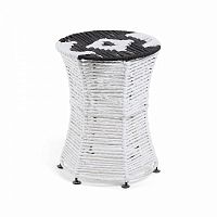 пуф iliam круглый изогнутый черно-белый в Нижневартовске