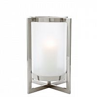 подсвечник серебряный с матовым стеклом beluga s от eichholtz, 36 см в Нижневартовске