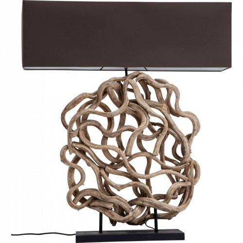 лампа настольная roots коричневая в Нижневартовске