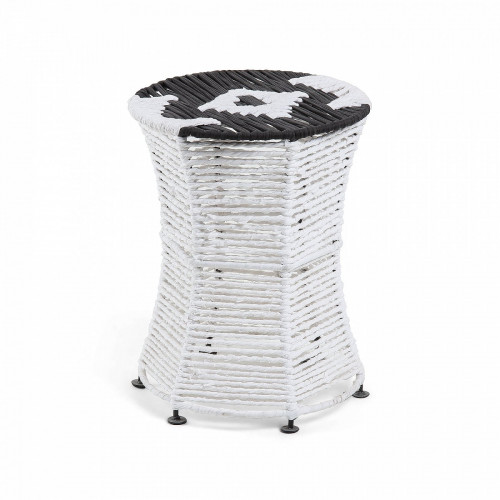 пуф iliam круглый изогнутый черно-белый в Нижневартовске