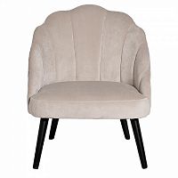 кресло с волнистой спинкой кремовое в Нижневартовске