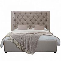 кровать двуспальная 180х200 бежевая carlyle в Нижневартовске