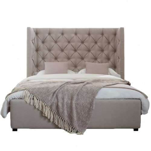 кровать двуспальная 180х200 бежевая carlyle в Нижневартовске