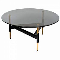 стол журнальный черный d90*35см в Нижневартовске