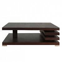 столик журнальный milano dark brown коричневый в Нижневартовске