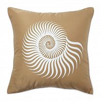 подушка с рисунком морской раковины sea shell mustard в Нижневартовске