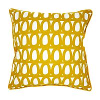 чехол для подушки с двустронним принтом twirl горчичного цвета и декоративной окантовкой в Нижневартовске