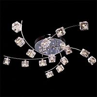 потолочная люстра eurosvet 4976/16 хром/синий+красный+фиолетовый в Нижневартовске