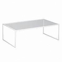 стол журнальный london lite white прозрачное стекло в Нижневартовске