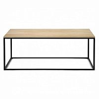 стол журнальный lingard black светлый дуб в Нижневартовске