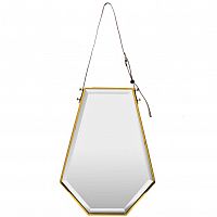 зеркало на ремне золотое шестиугольное 50х67 см в Нижневартовске