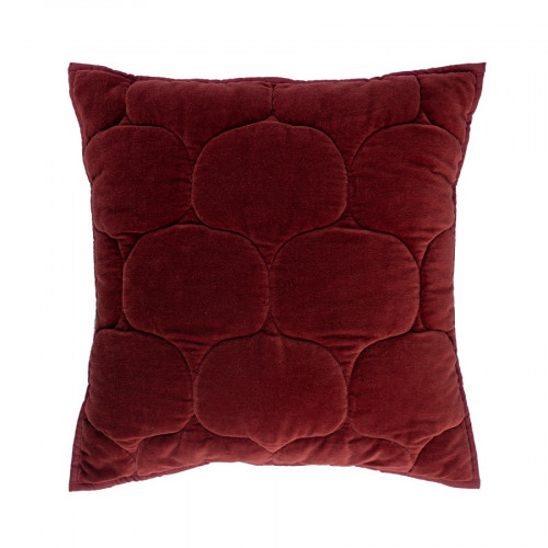 чехол на подушку бархатный хвойное утро цвет бордовый в Нижневартовске