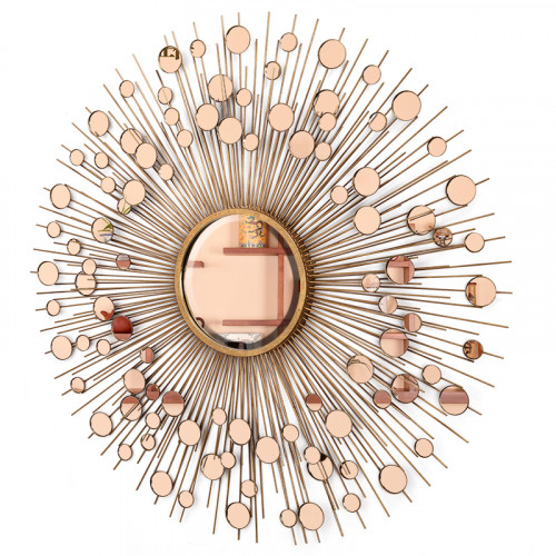 зеркало-солнце большое медное диаметр 100 см nuts в Нижневартовске