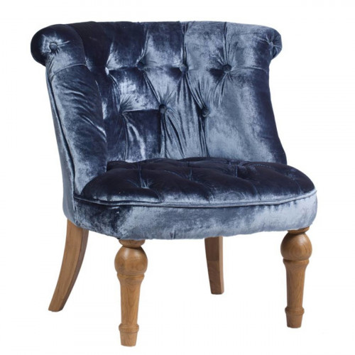кресло sophie tufted синее в Нижневартовске